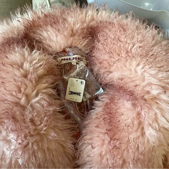 Free People Helena Shearling Coat size Large - Picture 6 of 10